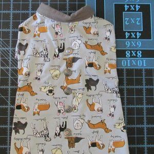 Dog Coat-Handcrafted & Adjustable-Size Large